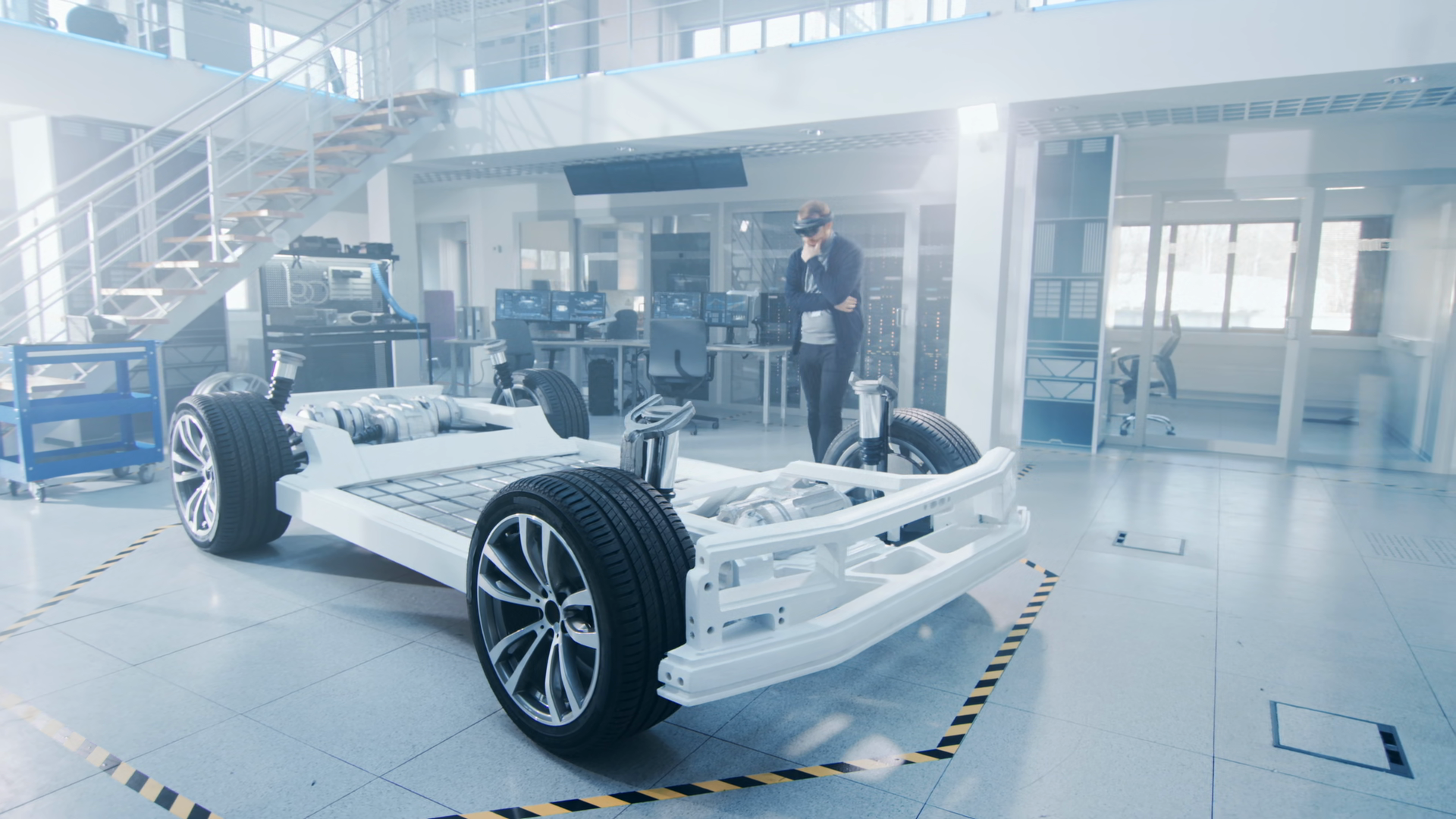 Automotive Engineer Working On Electric Car Stock Footage SBV-353828902 ...