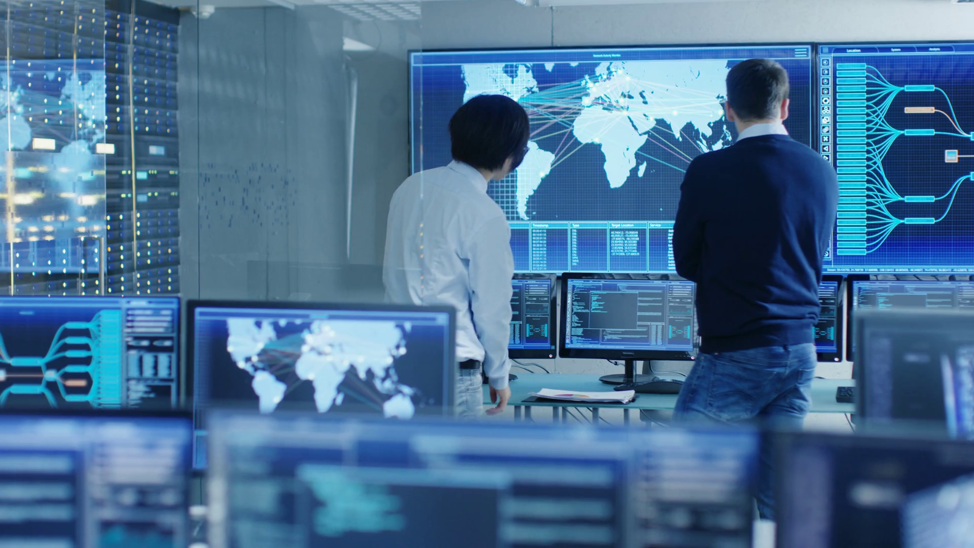 In System Control Room Project Manage Stock Footage SBV-352907597 ...
