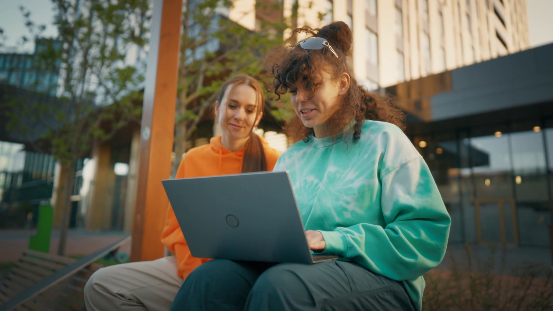 Two Female University Freshman Students Are Stock Footage SBV-348422874 ...