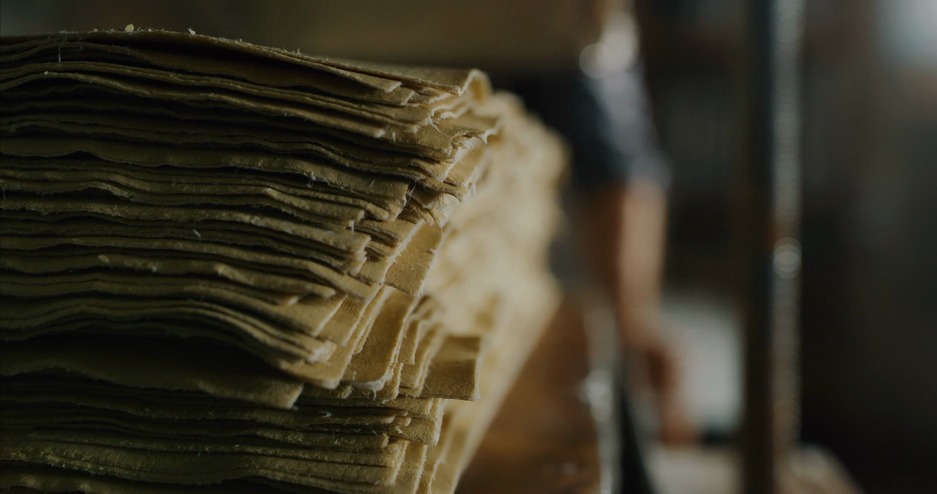 Slow Motion Close Up Of Artisan Papermaking Stock Footage SBV-348930137 ...