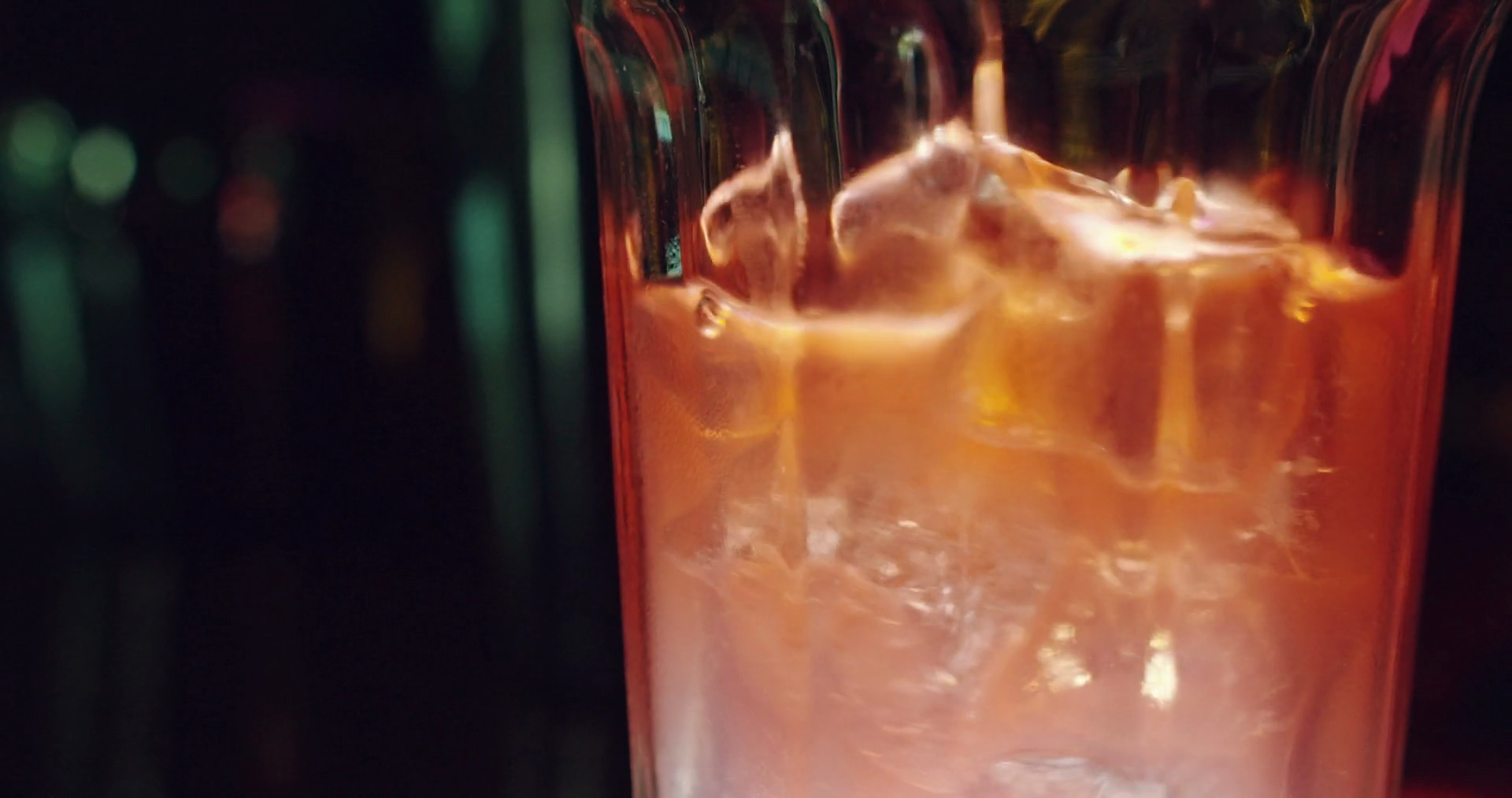 Super Slow Motion Of Alcohol Cocktail Ice Stock Footage SBV-348697802 ...