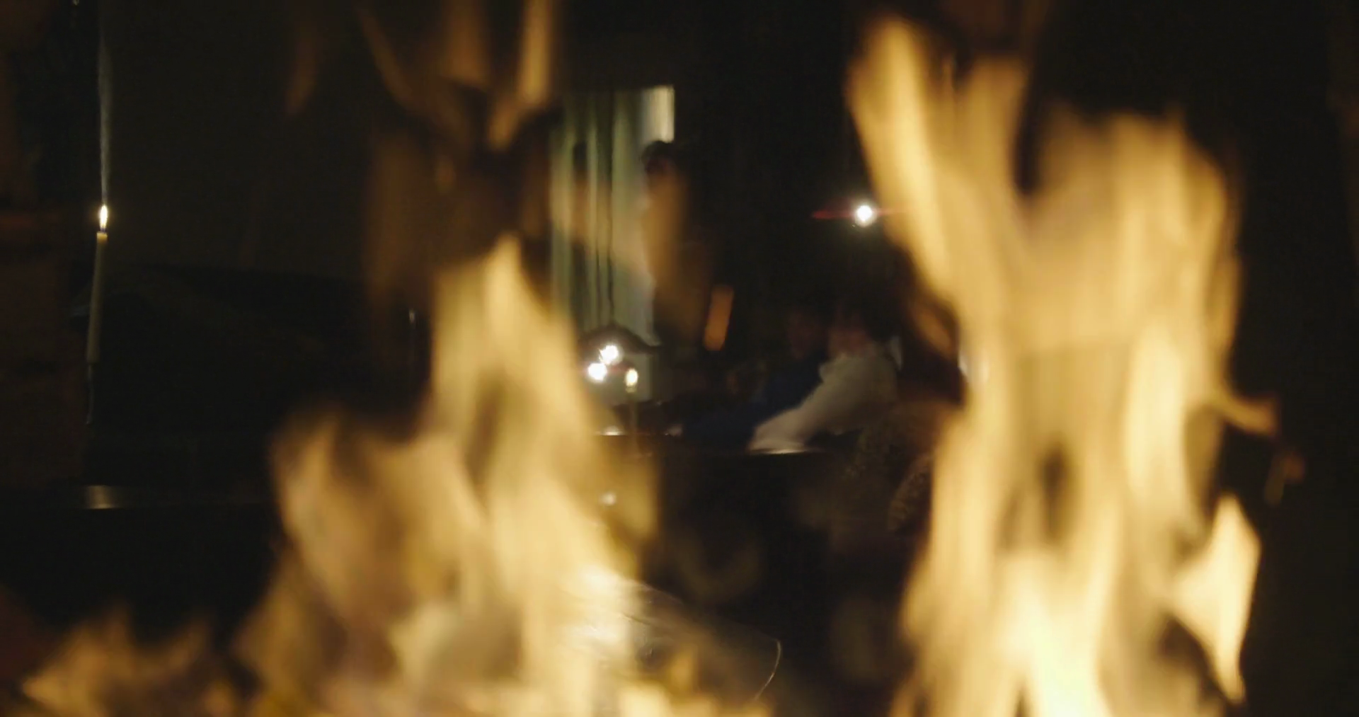 A Lit Fireplace Heats Room Burning Wood Fire Stock Footage SBV ...