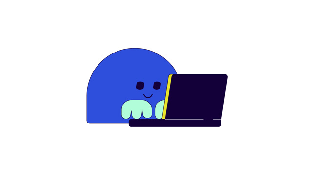 Laptop Typing Animation Stock Footage: Royalty-Free Video Clips ...