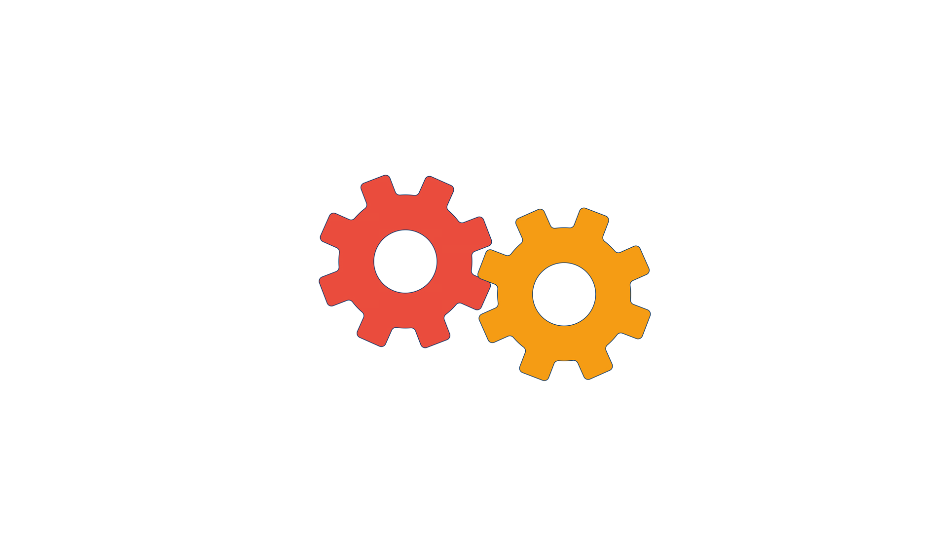 Connected Cogwheels Rotating 2d Objects Stock Footage SBV-354232159 ...