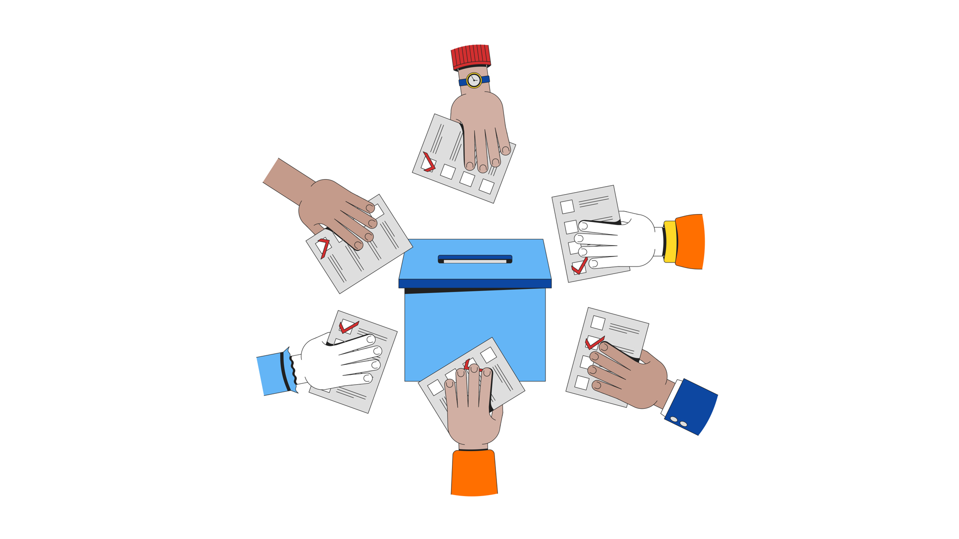 Collective Voting Democracy 2d Animation Stock Footage SBV-354035193 ...