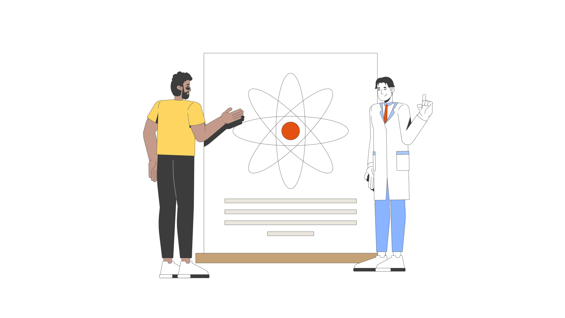 Asian Male Scientist Explaining To Black Man Stock Footage SBV ...