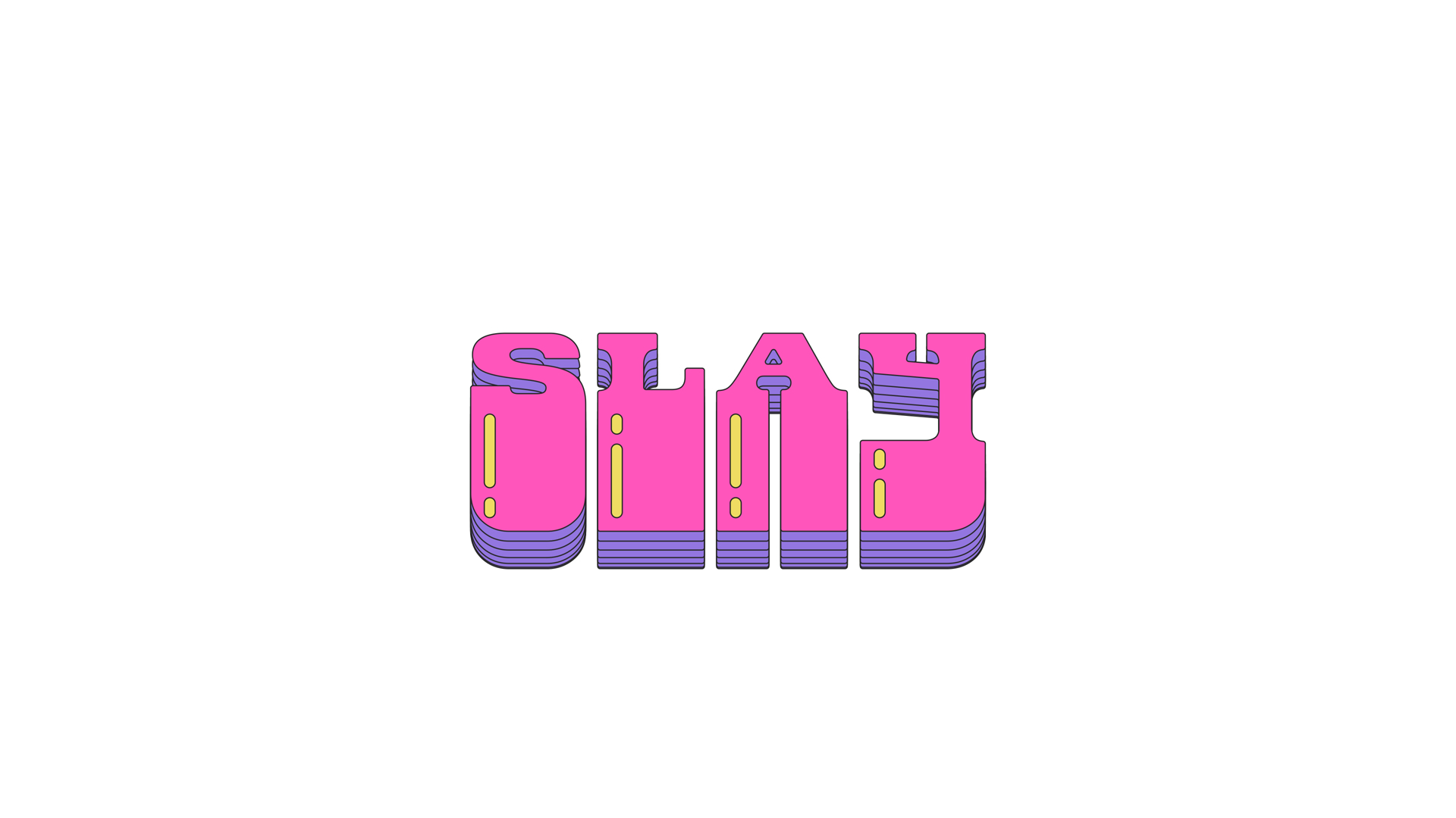 Animated Word Slay In Dynamic Vaporwave Stock Footage SBV-354010392 ...