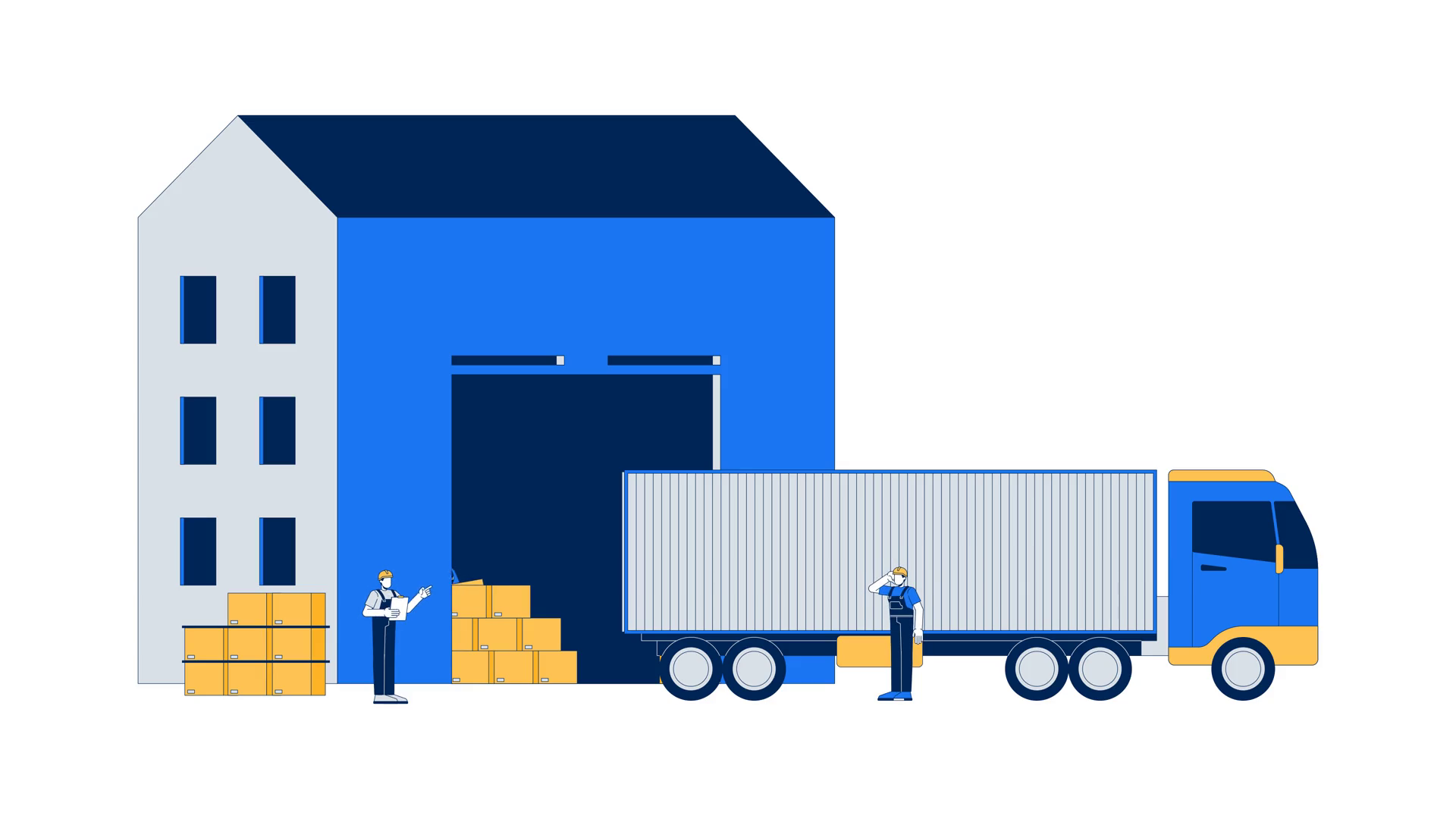 Warehouse Cartoon Animation Supply Chain Stock Motion Graphics SBV ...