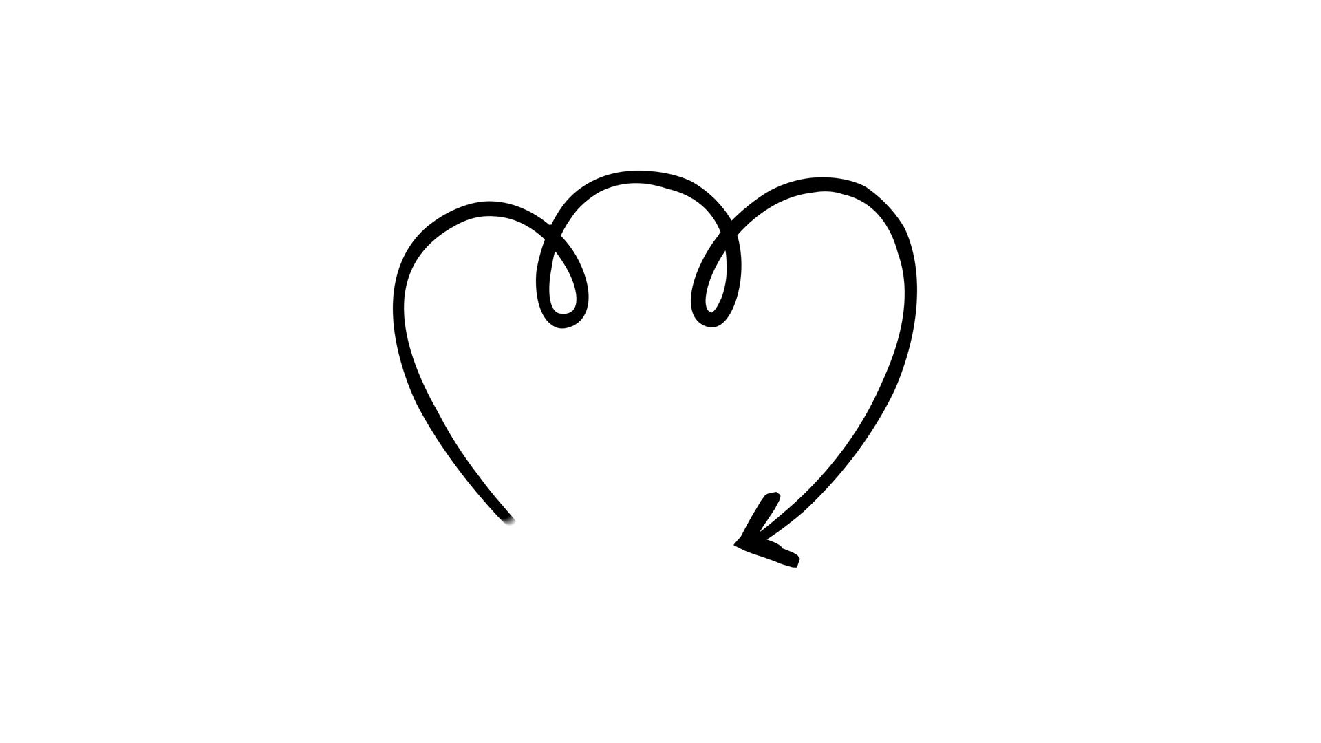 Three Rounded Loops Arrow Downward-pointing Stock Footage SBV-354168364 ...
