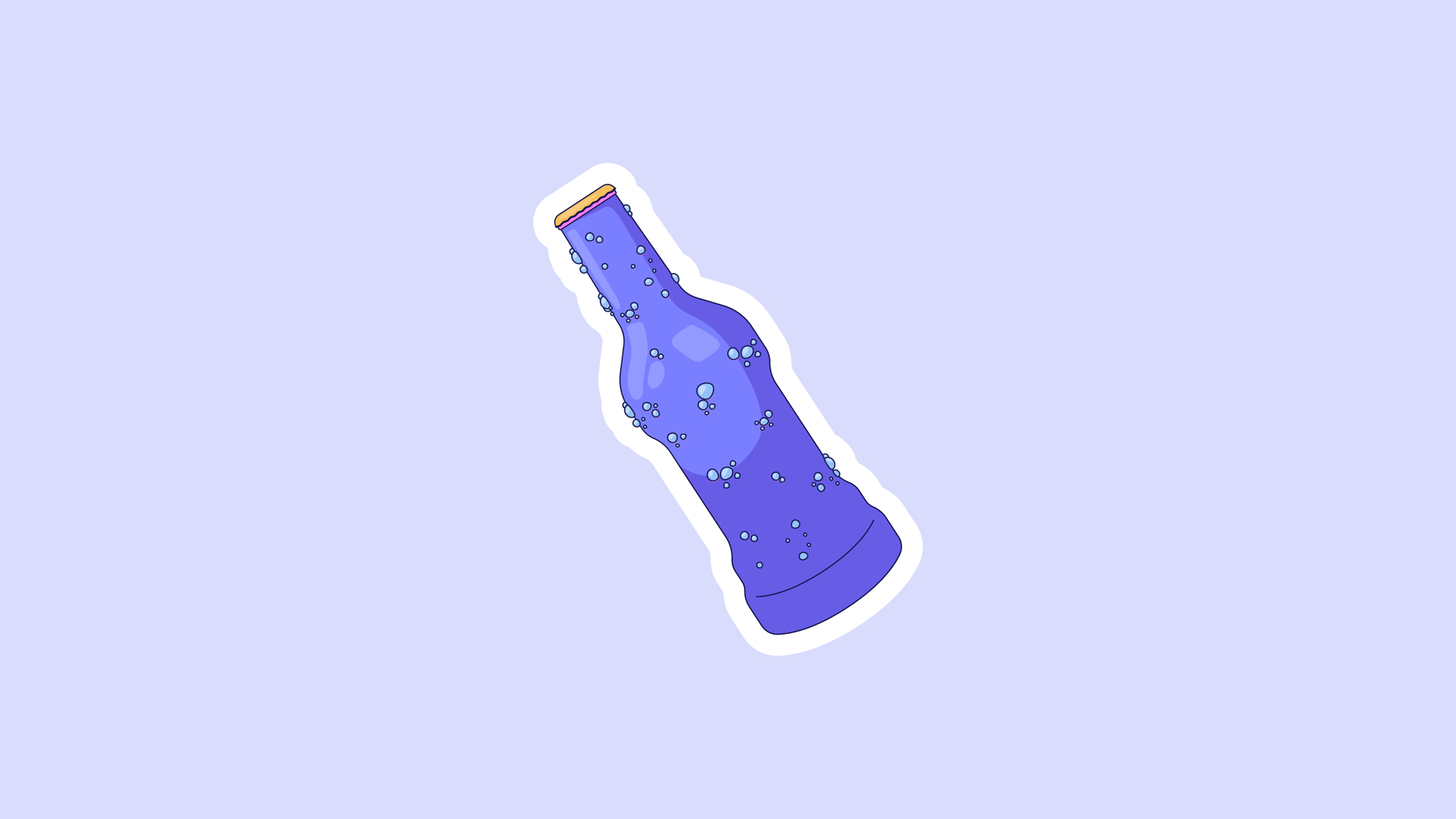 Carbonated Soda Bottle Digital Sticker Stock Footage SBV-354293116 ...