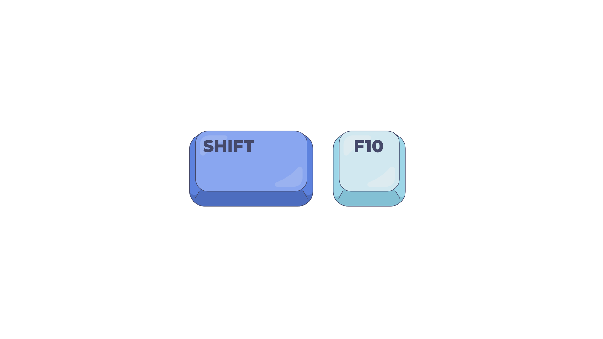 Shift F10 Keyboard Shortcut Keys Animation Stock Footage SBV-354453552 ...