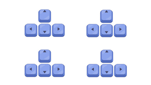 Arrow Keys Stock Footage: Royalty-Free Video Clips - Storyblocks