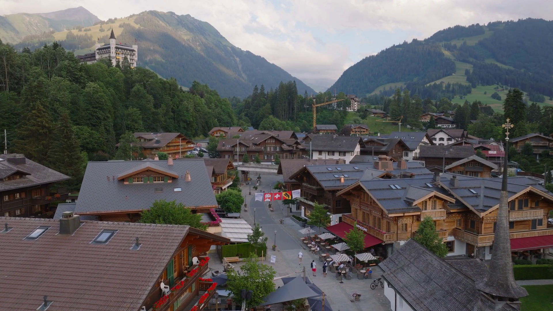 Aerial View Of Luxurious Tourist Destination Stock Footage SBV ...