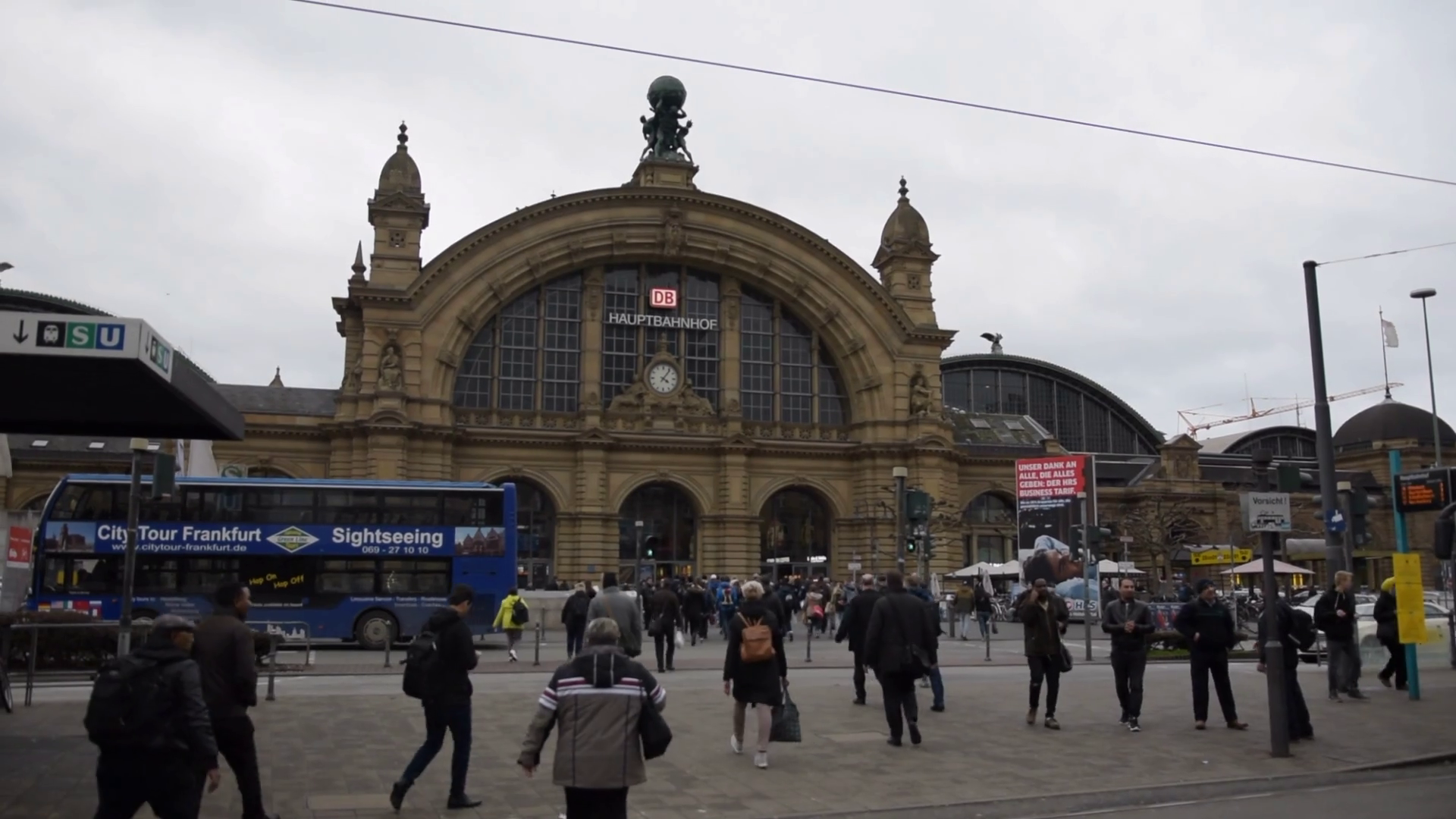 Central Train Station In Frankfurt Am Main Stock Footage SBV-347712265 ...