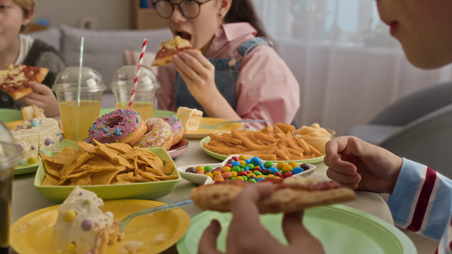 Kids Eating Junk Food Stock Footage: Royalty-Free Video Clips - Storyblocks