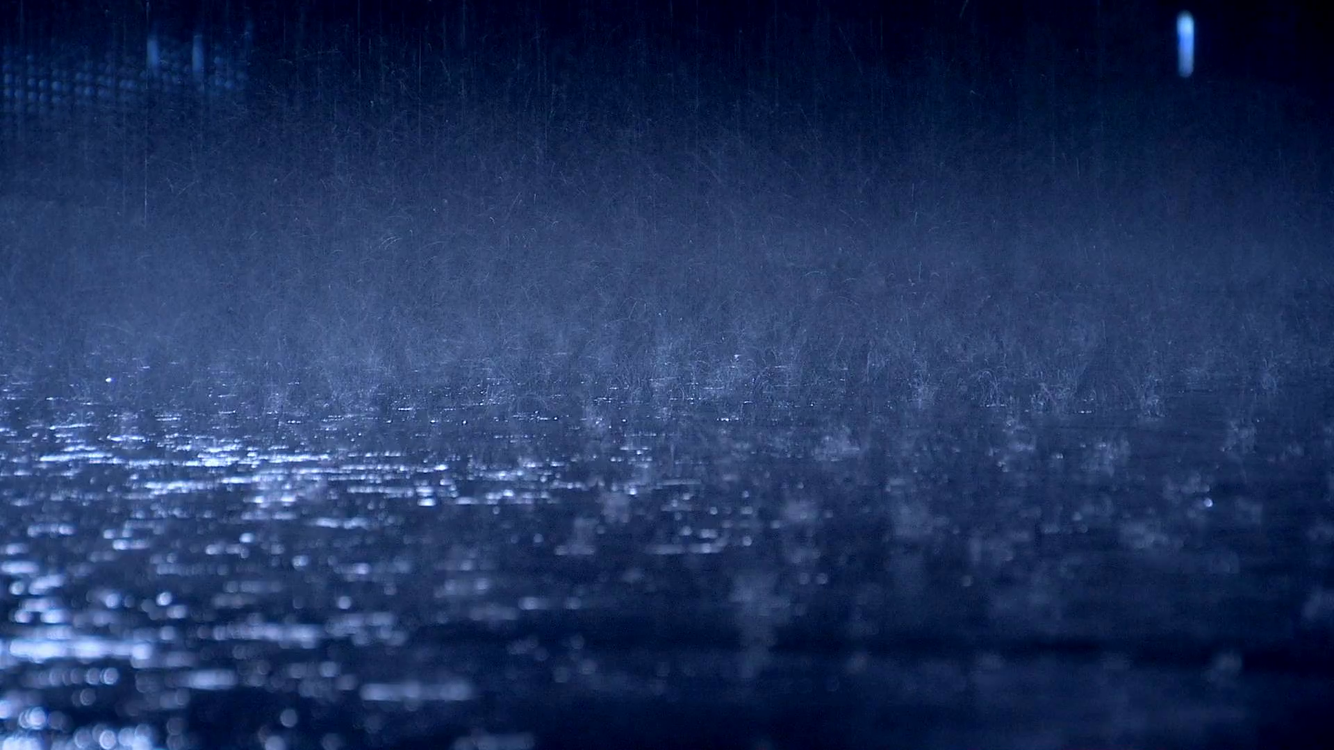 Raindrops Splashing On Wet Surface Under Stock Footage SBV-349347115 ...