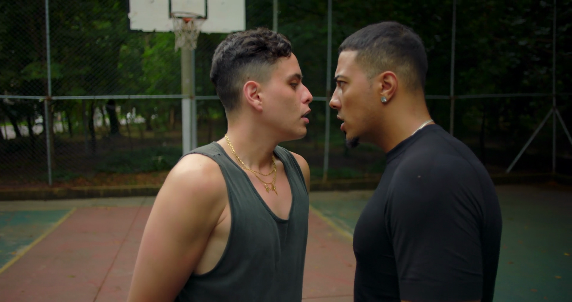 Two Hispanic Men Face Off In Intense Stock Footage SBV-353030672 ...