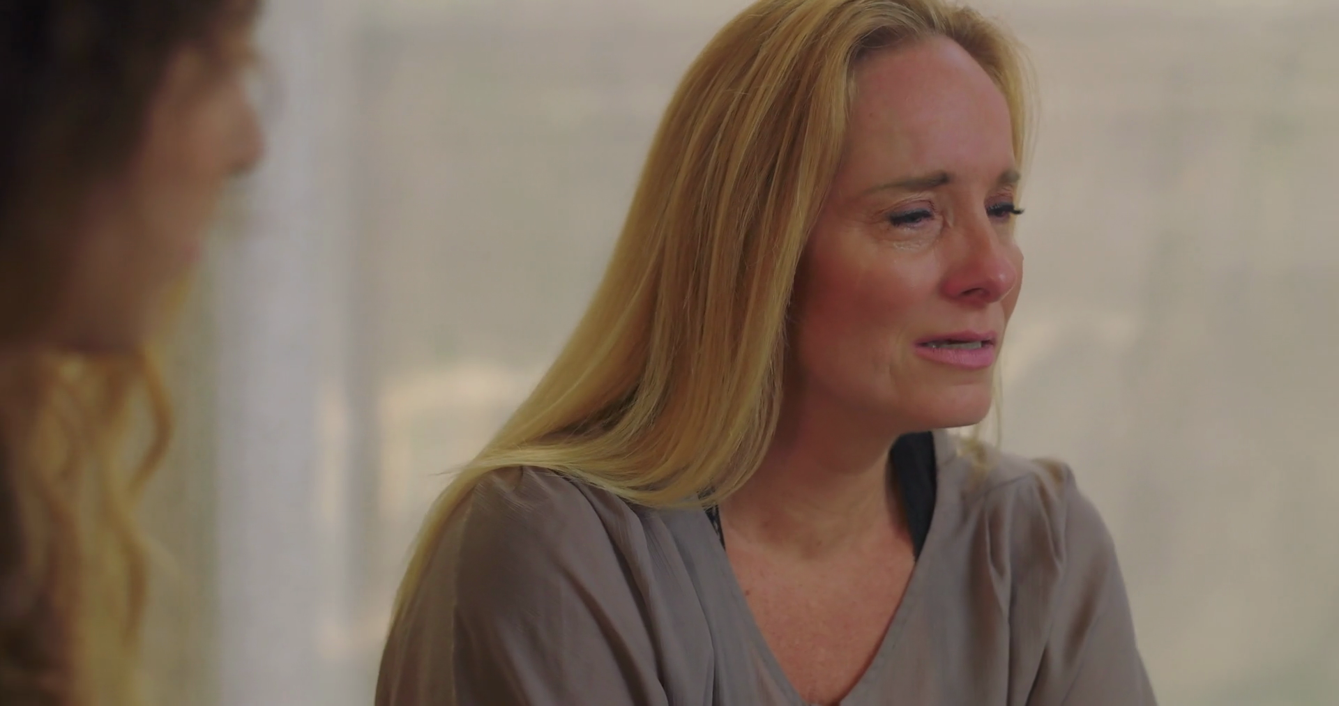 Crying Woman Overwhelmed With Emotion During Stock Footage SBV ...