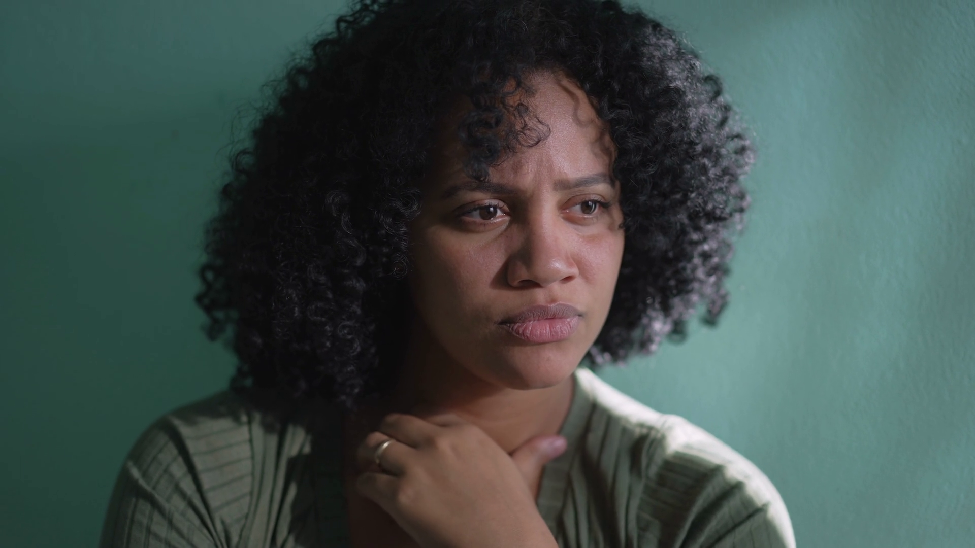 Concerned Woman Preoccupied About Future Stock Footage SBV-348765019 ...