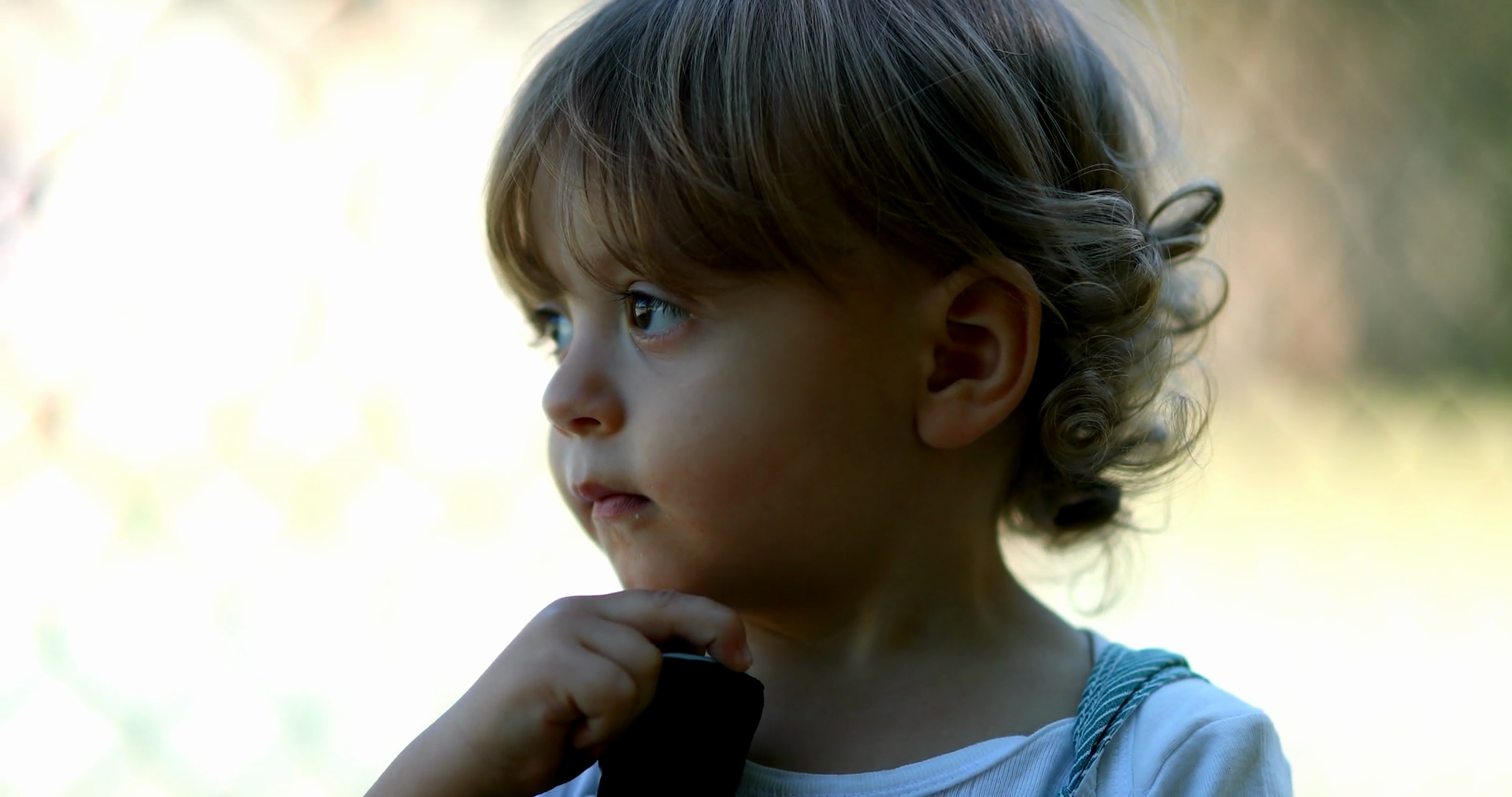 Contemplative Little Boy Thinking Portrait Stock Footage SBV-348738747 ...