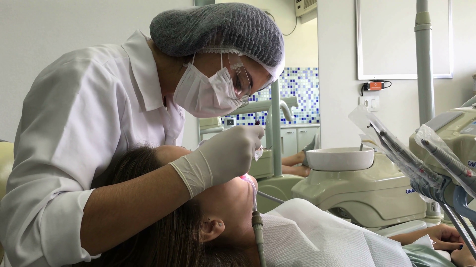 Dentist Conducting Teeth Inspection On Stock Footage SBV-348439441 ...