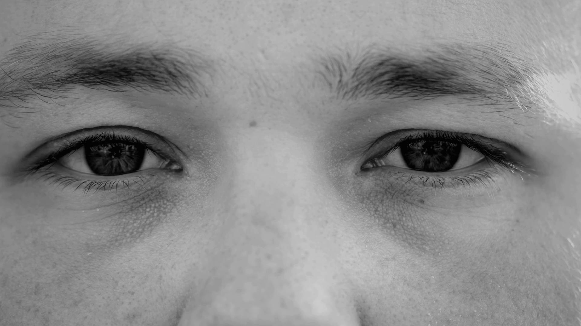 Intense Monochromatic Gaze: Dramatic Black Stock Footage SBV-348436741 ...