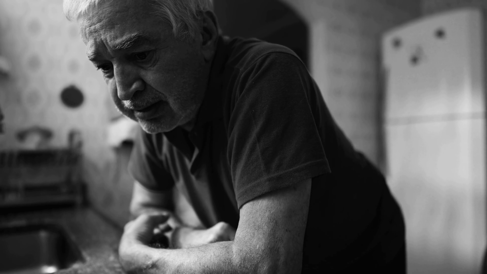 Dramatic Senior In Despair Struggling With Stock Footage SBV-348514442 ...