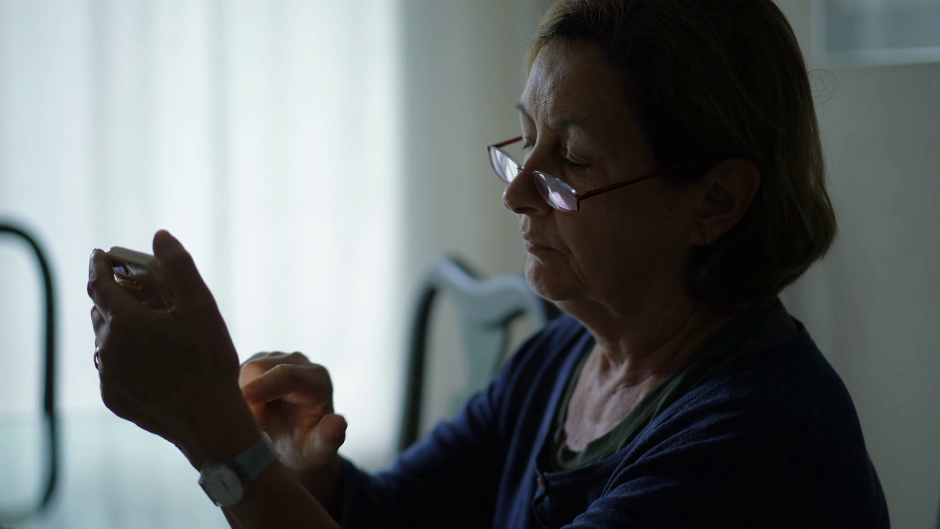 Senior Woman Texting Message With Phone Stock Footage SBV-348509467 ...
