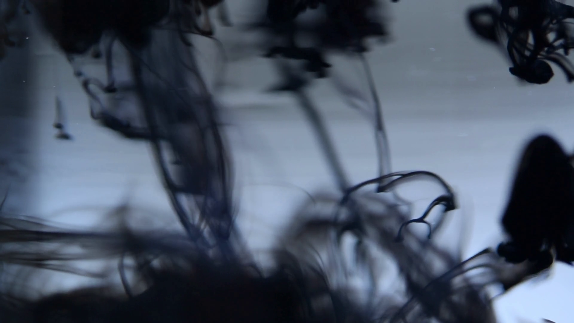 Ink Droplets Falling Inside Water Turning Stock Footage SBV-348475326 ...