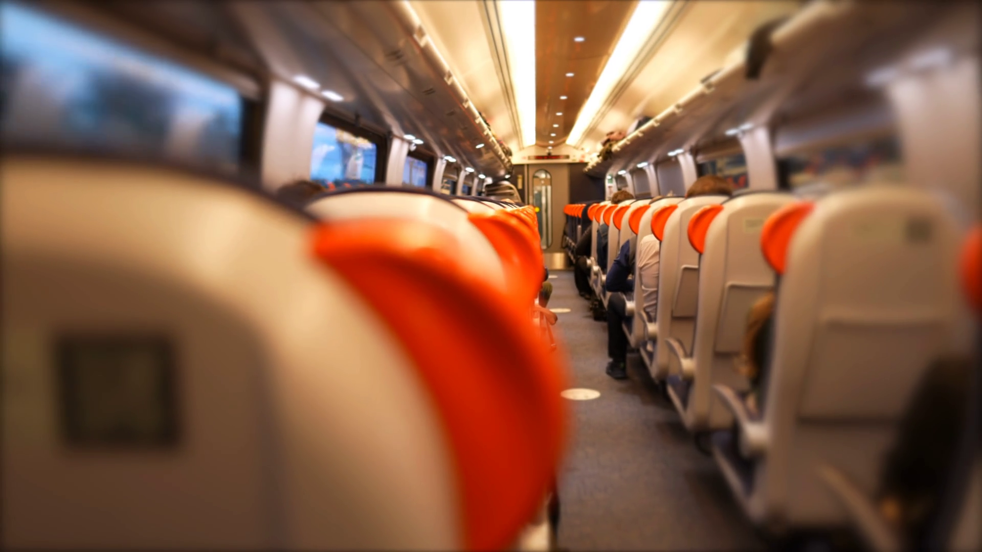 Interior Of Highspeed Train Transportation Stock Footage SBV-348673186 ...
