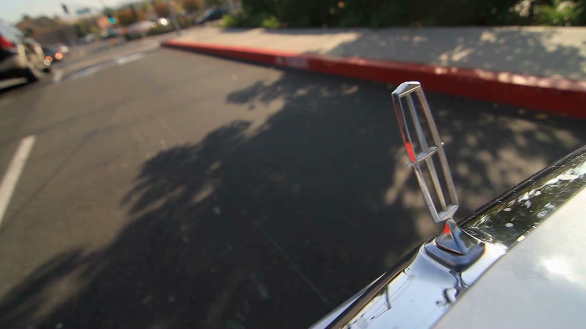 Pov Of Car Hood Driving Camera Attached On Stock Footage SBV-348435209 ...