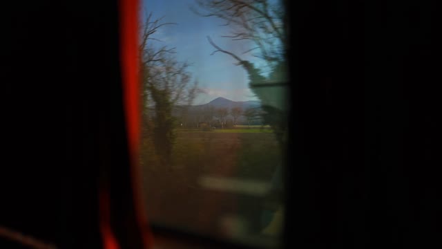 Train Window Countryside Stock Footage: Royalty-Free Video Clips ...