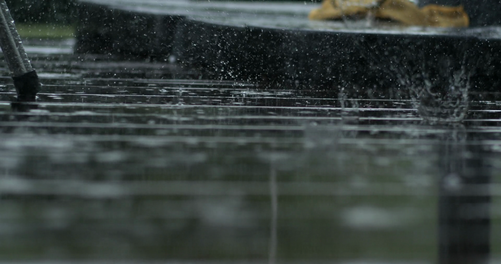 Slow Motion Rain Captured With High Speed Stock Footage SBV-352382777 ...