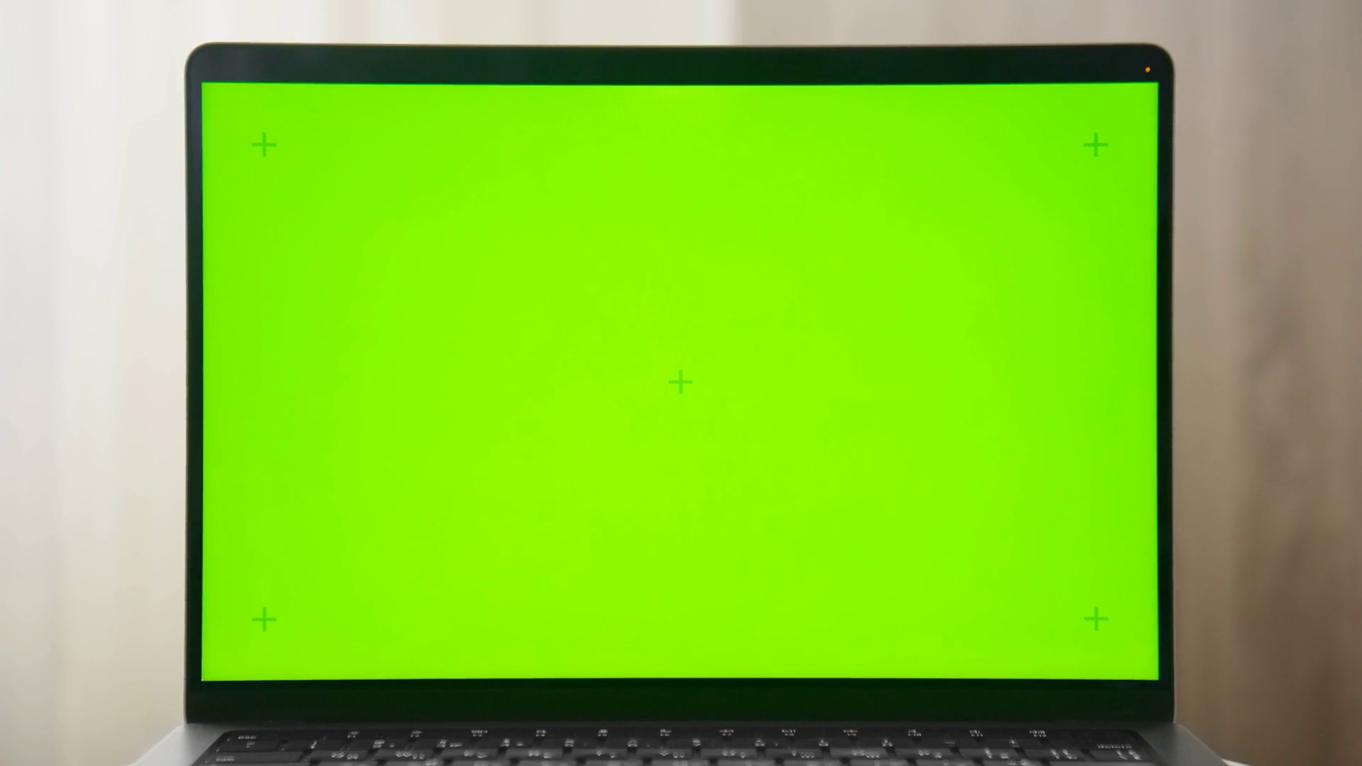 Fly In Laptop With Green Screen Placeholder Stock Footage SBV-349256586 ...