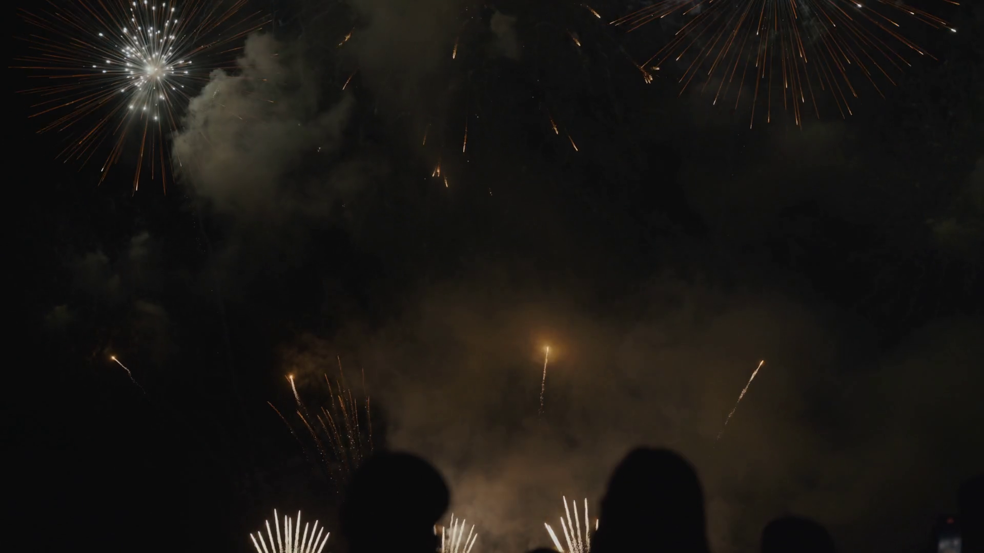 In Pattaya Fireworks Burst Like Exploding Stock Footage SBV-348843595 ...