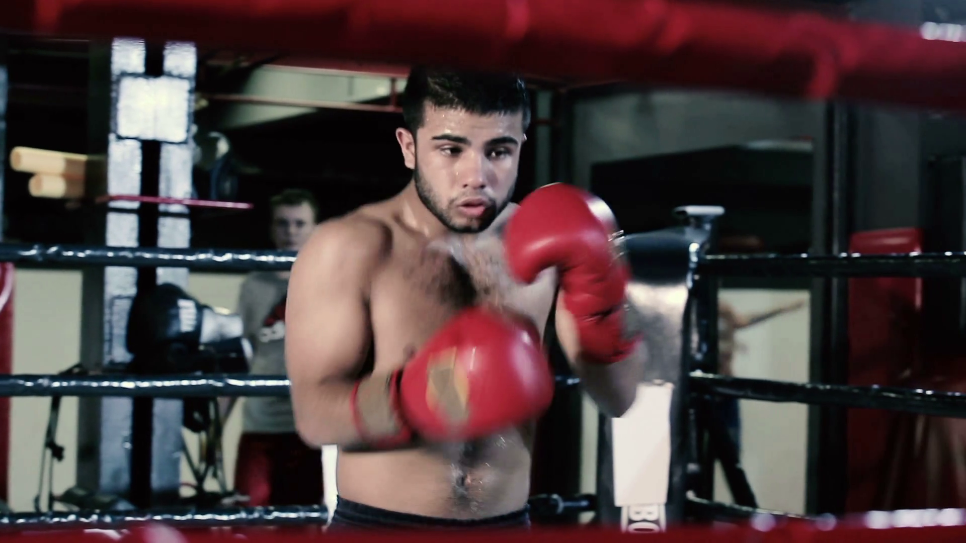 Boxer Enters Ring Begins To Warm Up Stock Footage SBV-312994737 ...