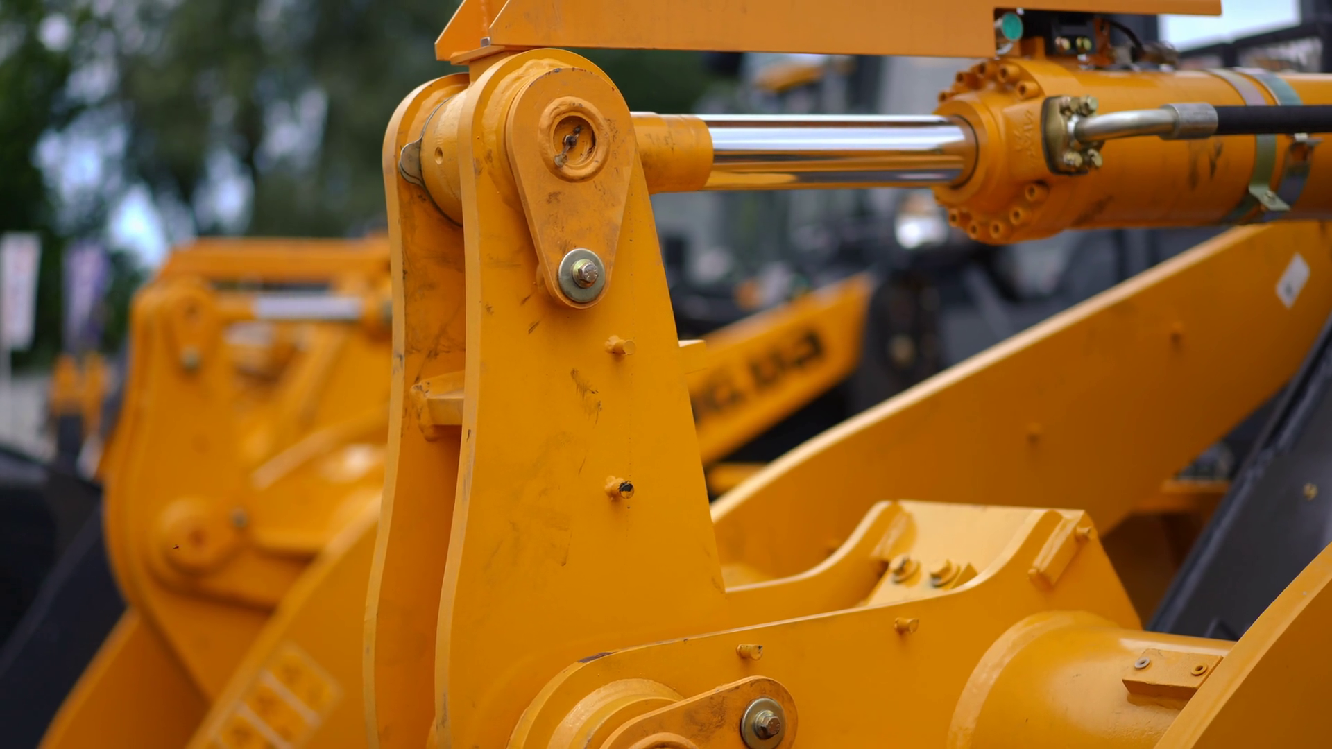 Close-up Yellow Agricultural Machinery Part Stock Footage SBV-347713792 ...