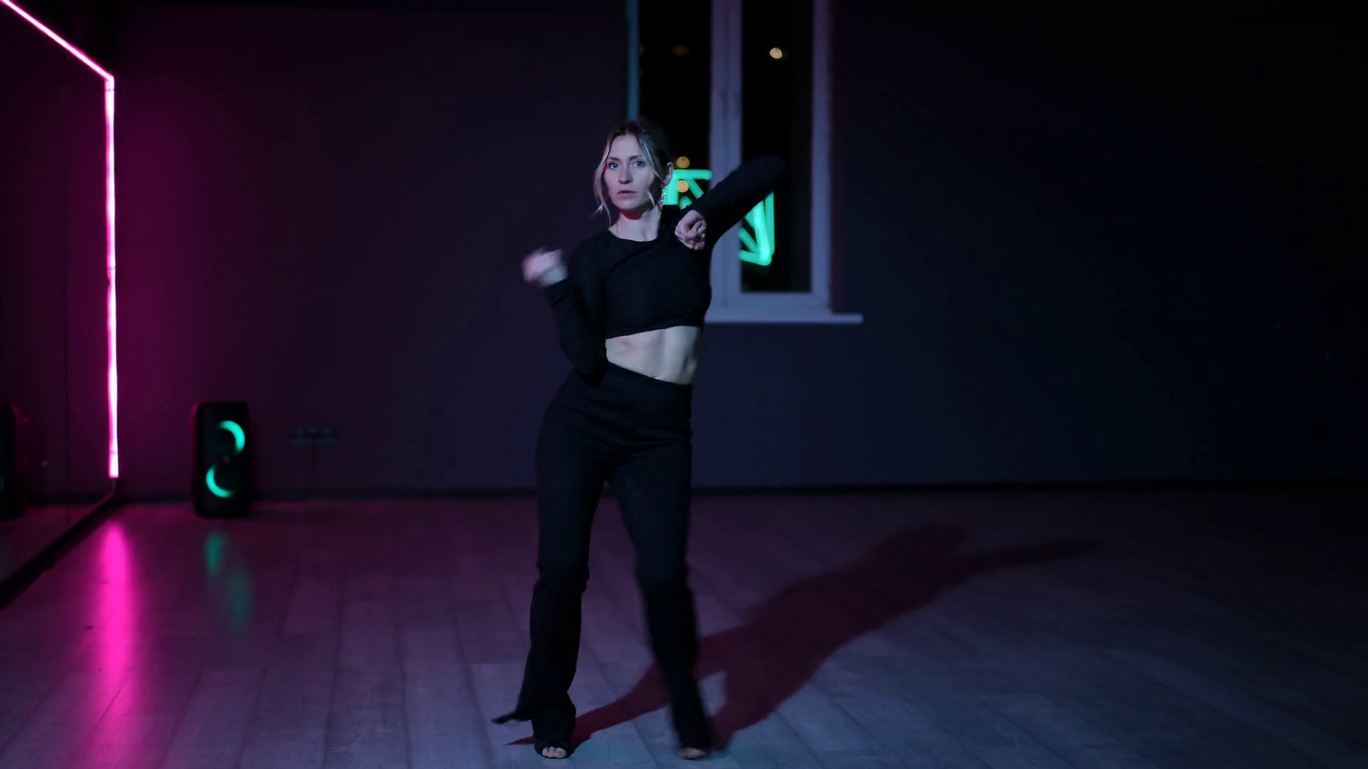 Live Camera Dancing Woman In Dark Stock Footage SBV-348716109 - Storyblocks