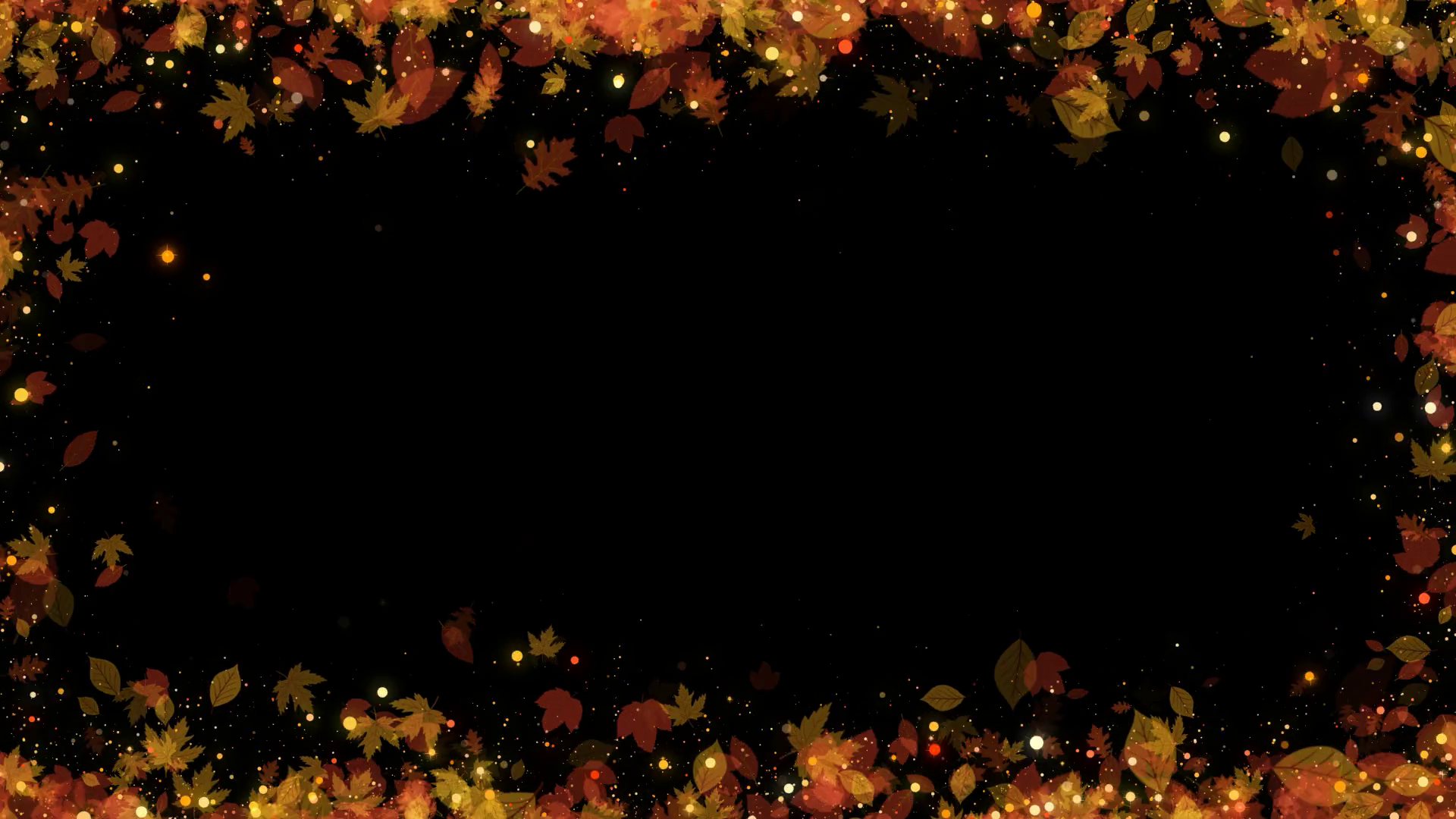 Autumn Frame Autumn Frame With Autumn Leaf Stock Motion Graphics SBV ...