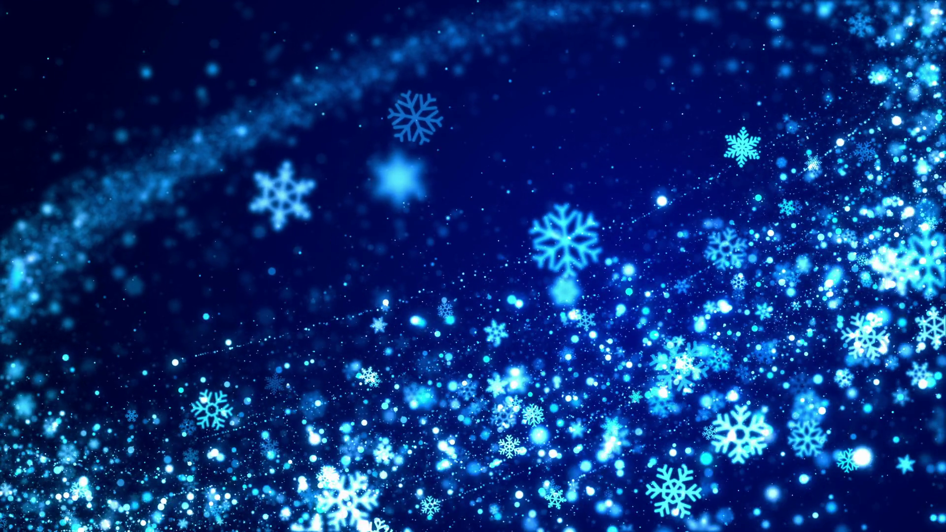 Christmas Blue Snowflake Background With Stock Motion Graphics SBV ...