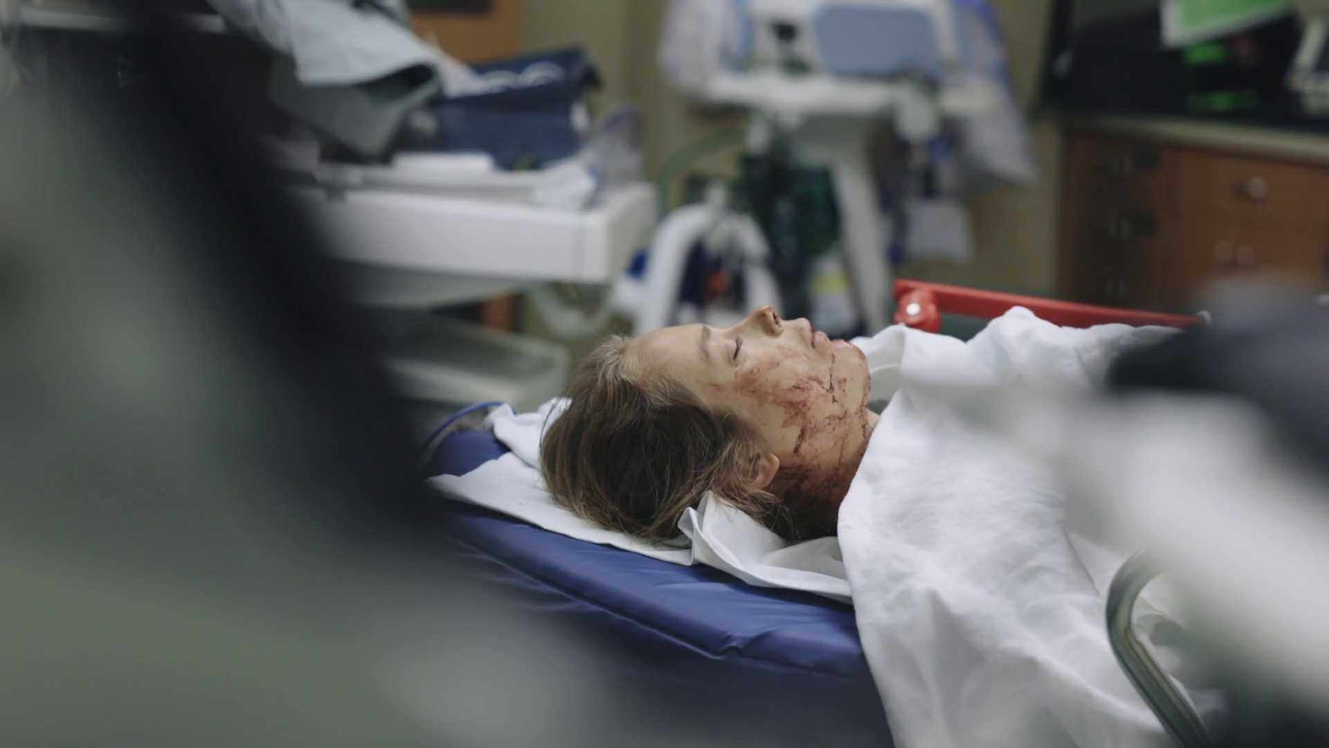 Traumatic Injury Female In Emergency Room | Stock Footage SBV-347658976 ...