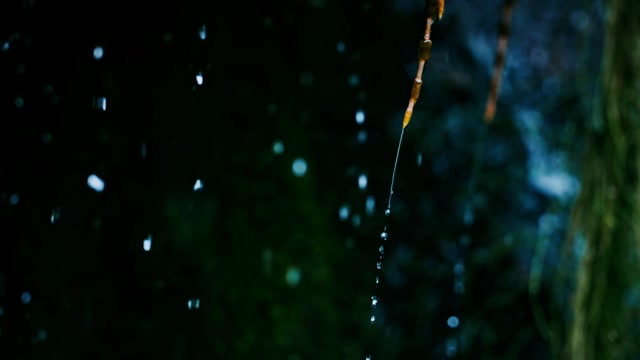 Water Dripping From The Ceiling And Falling Stock Footage: Royalty-Free ...