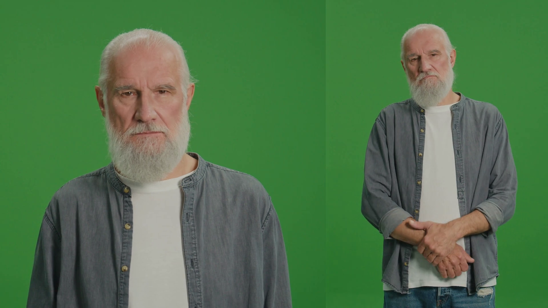 2-in-1 Split Green Screen Montage Portrait Stock Footage SBV-347756929 ...