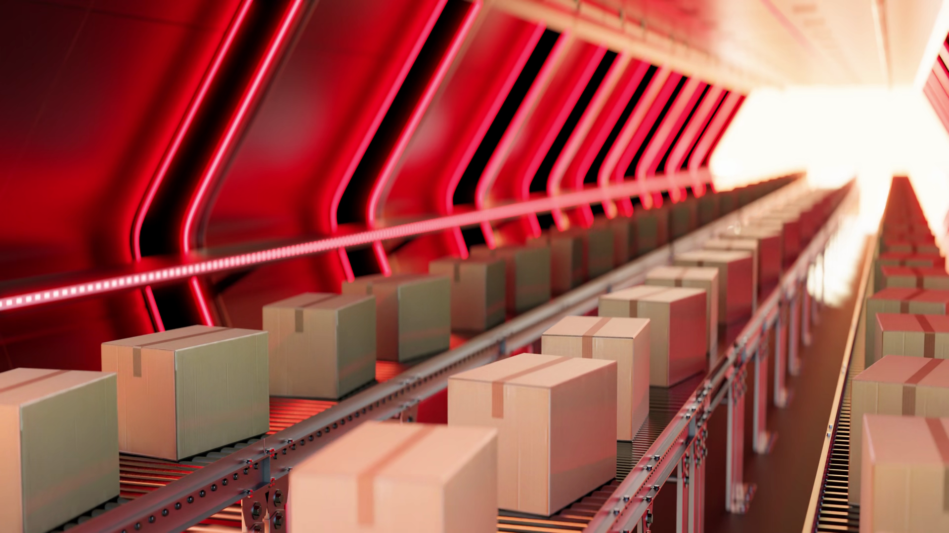 3d Animation Loop Of Carton Boxes On Stock Footage SBV-354006720 ...