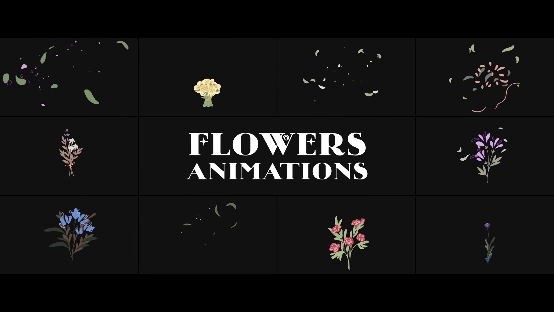 Premiere Pro Template: Flowers Falling Into Petals Animations SBV-349016294 - Storyblocks