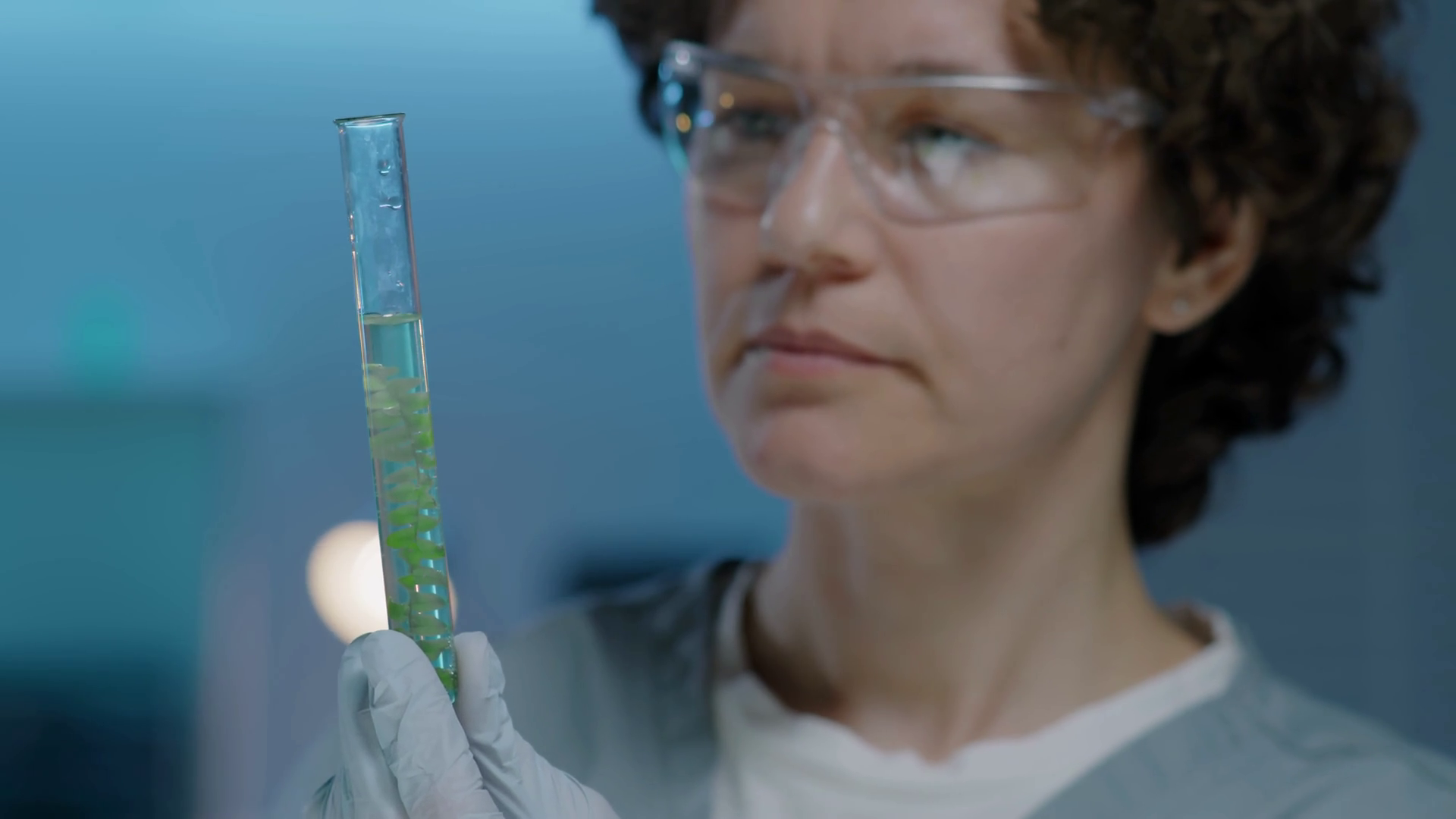 Close-up Of Caucasian Female Scientist In Stock Footage SBV-349179580 ...