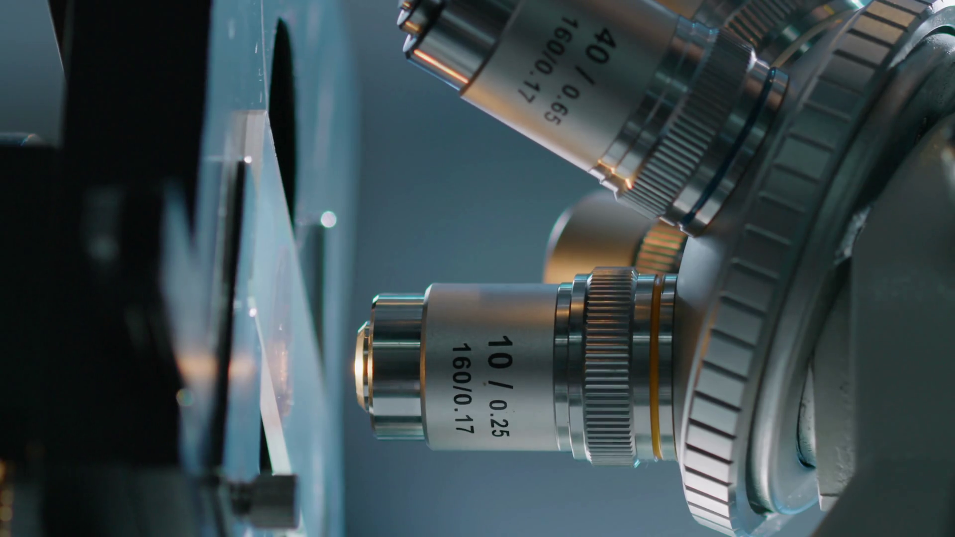 Vertical Impersonal Close-up Of Objective Stock Footage SBV-349165763 ...