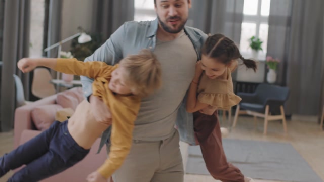 Dad And Girl Playing Stock Footage: Royalty-Free Video Clips - Storyblocks