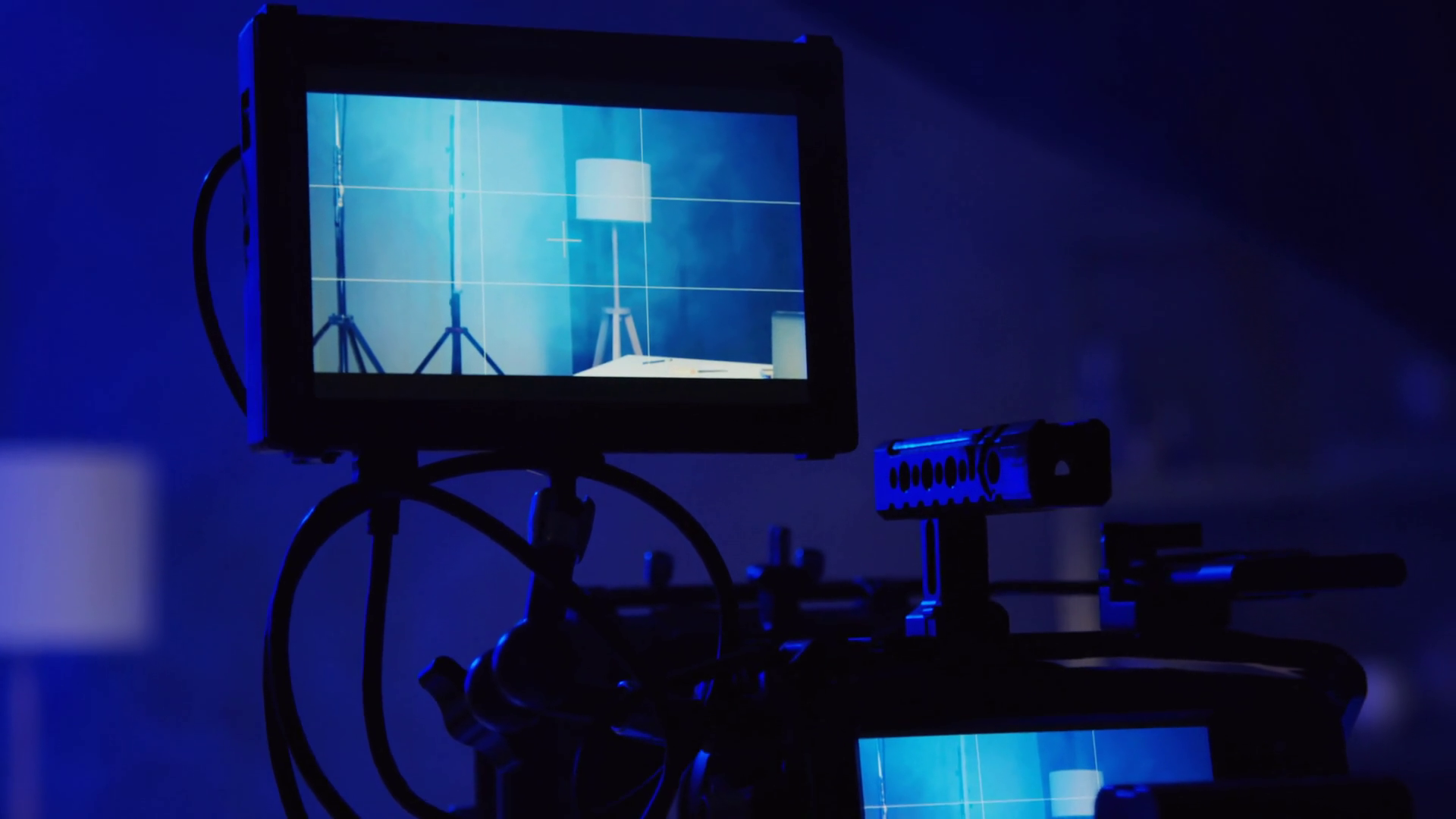 Close-up Shot Of Professional Video Camera Stock Footage SBV-348617891 ...