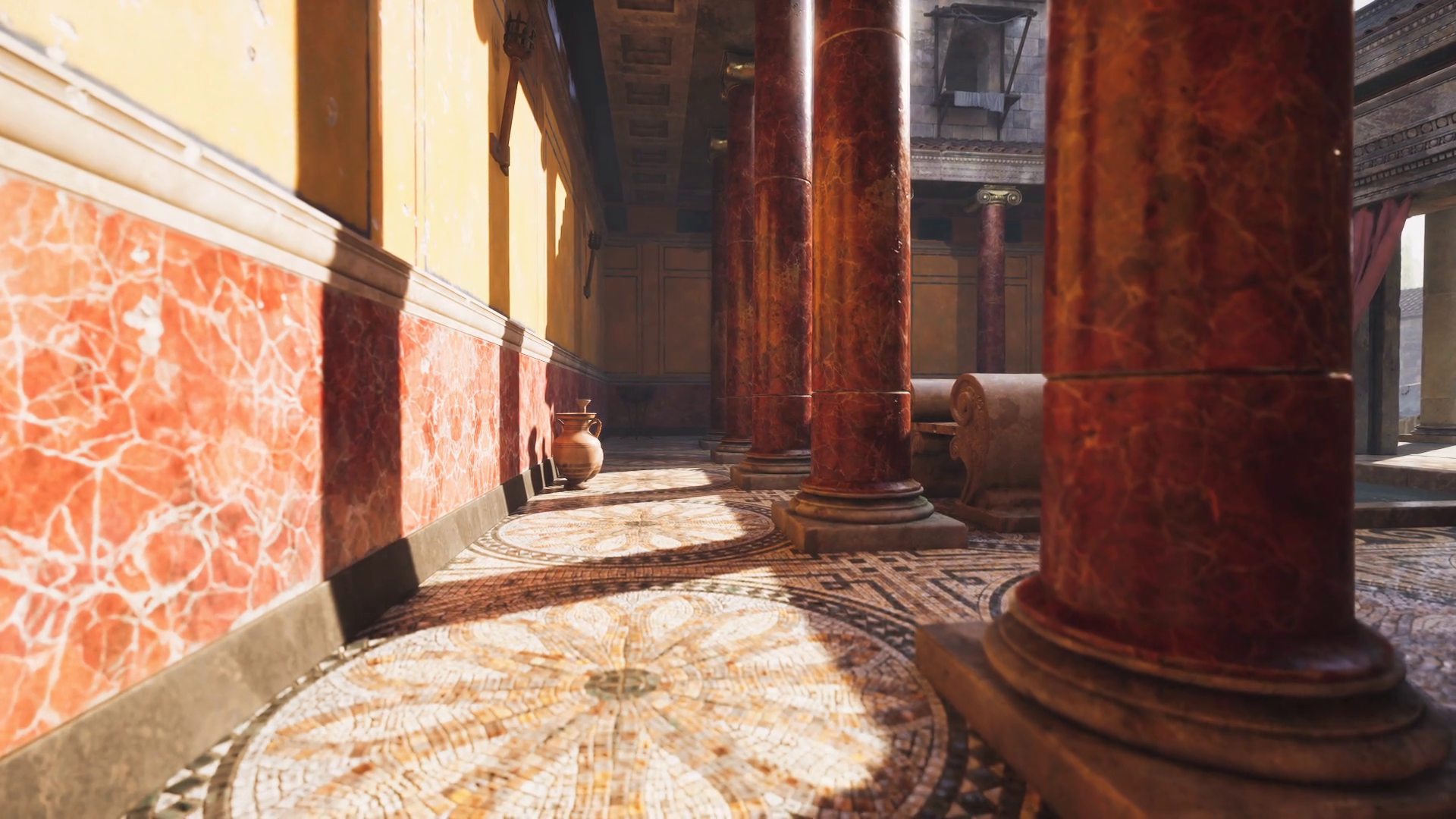 Vibrant Interior Of Ancient Roman Villa With Stock Motion Graphics SBV ...